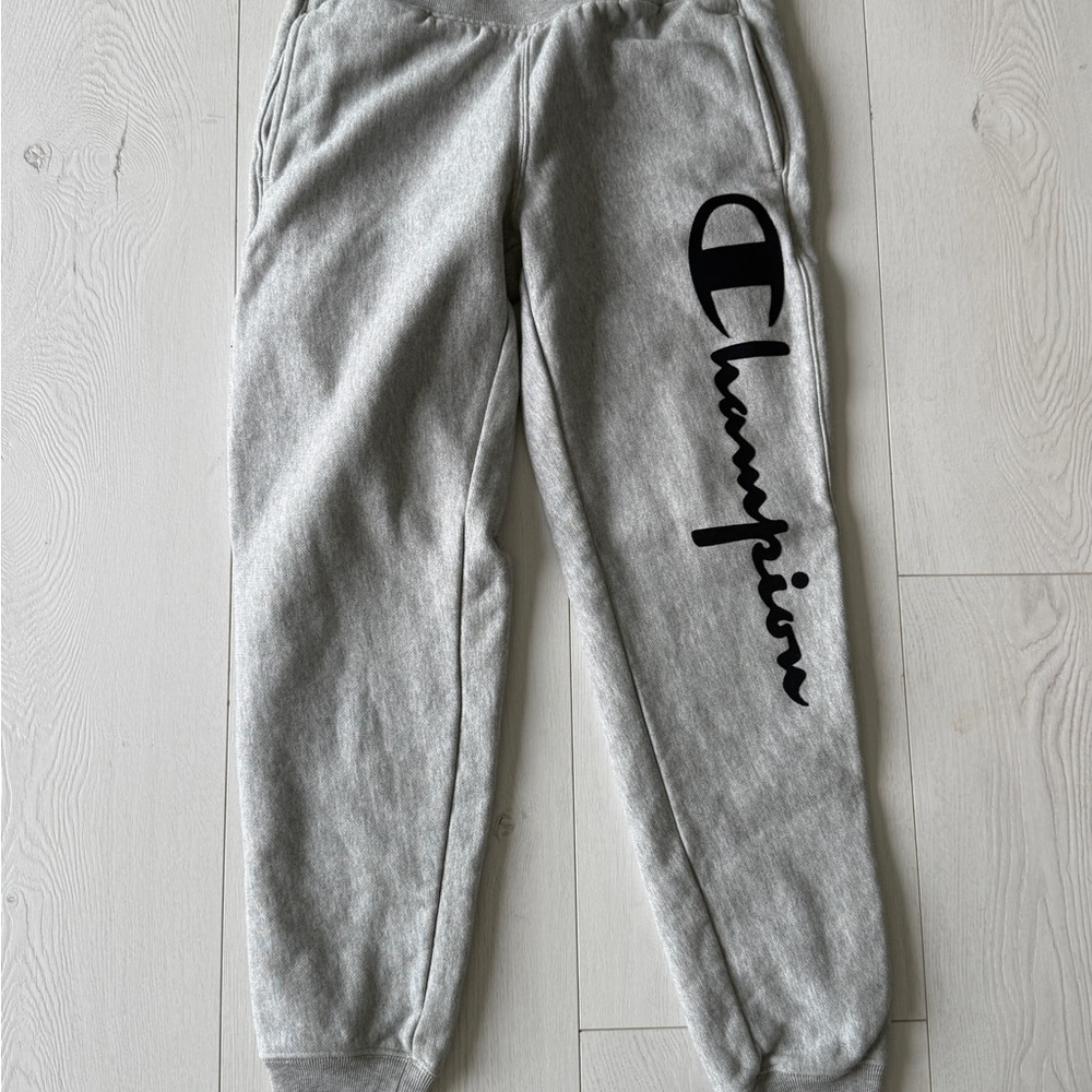 Champion Womens Light Gray Joggers Sweatpants Size Small